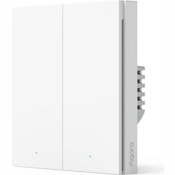 Умный выключатель Aqara Smart Wall Switch H1 EU двойной с нулевой линией WS-EUK04 (Белый) - фото