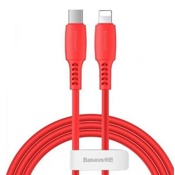 USB кабель Baseus Colorful Cable Type-C for iP, 18W, длина 1.2 метра (Красный) - фото