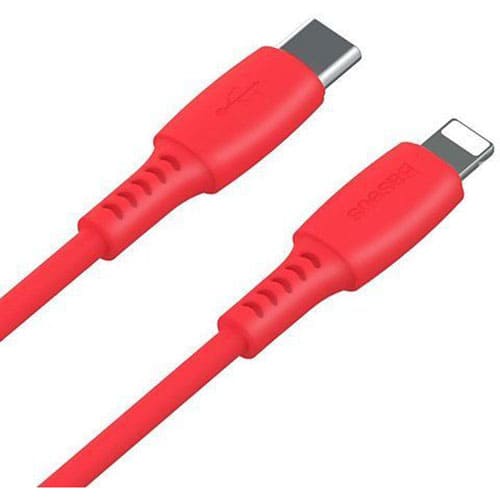 USB кабель Baseus Colorful Cable Type-C for iP, 18W, длина 1.2 метра (Красный) 
