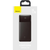Аккумулятор внешний Baseus Bipow Digital Display Power Bank 20000 mAh 15W (Черный) - фото
