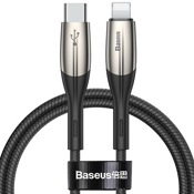 USB кабель Baseus Horizontal Type-С to iP PD 18W, длина 1,0 метр (Черный) - фото