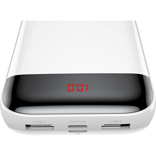 Аккумулятор внешний Baseus Mini Cu Digital Display Power Bank 20000 mAh (Белый)