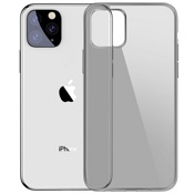 Чехол для iPhone 11 накладка (бампер) Baseus Simplicity Series силиконовый прозрачный серый - фото
