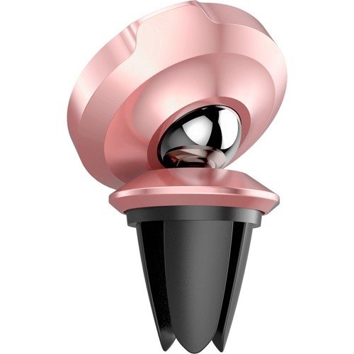 Магнитный автодержатель Baseus Small ears series Magnetic suction bracket с креплением в воздуховод (розовое золото)