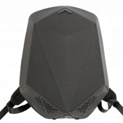 Жесткий рюкзак Beaborn Backpack Nylon со встроенной колонкой Hi-Fi Bluetooth (Черный) - фото
