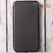 Чехол для Xiaomi Redmi Note 6 кожаная книга Book Case New черный - фото