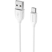 USB кабель Borofone BX19 Benefit MicroUSB длина 1,0 метр (Белый) - фото