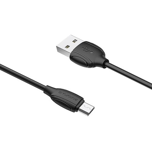 USB кабель Borofone BX19 Benefit MicroUSB длина 1,0 метр (Черный)
