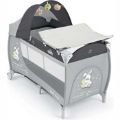 Манеж-кровать CAM Daily Plus с пеленальным столиком L113-T242 (Дизайн Кролик) - фото
