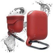 Водонепроницаемый чехол с карабином Elago Waterproof Hang Case для AirPods (Красный) - фото