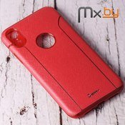 Чехол для iPhone Xr накладка (бампер ) силиконовый Cherry Soft Design красный - фото