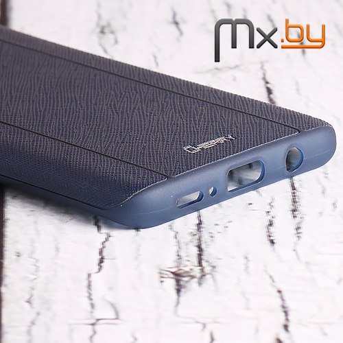 Чехол для Samsung Galaxy S9+ накладка (бампер ) силиконовый Cherry Soft Design синий