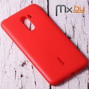 Чехол для Xiaomi Pocophone F1 накладка (бампер) силиконовый Cherry красный  - фото