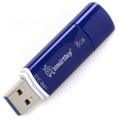 USB Флеш 8GB SmartBuy Crown USB3.0 (синий)