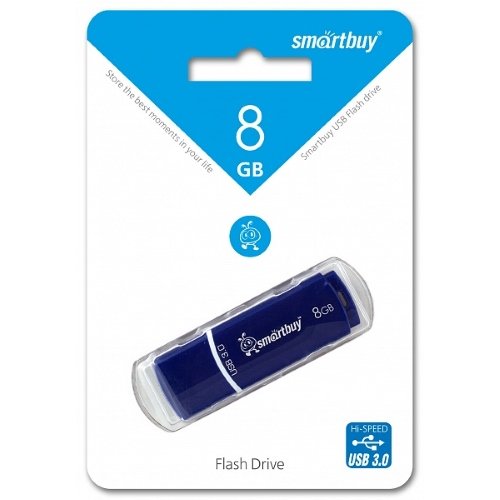 USB Флеш 8GB SmartBuy Crown USB3.0 (синий)