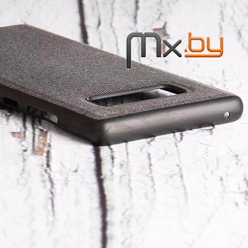 Чехол для Samsung Galaxy Note 8 накладка (бампер) силиконовый Denim Cover темно-серый