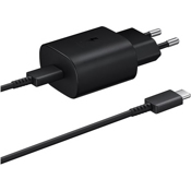 Зарядное устройство Samsung EP-TA800XBEGRU + USB Type-C кабель (Черный) - фото