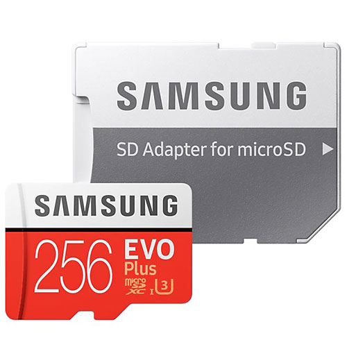 Карта памяти Samsung Evo Plus (2020) microSDXC 256Gb Class 10 UHS-1 Grade 3+ SD адаптер (MB-MC256HA/APC) 