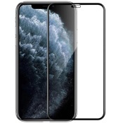 Противоударная защитная пленка для iPhone 11 и Xr Flexible Glass полноэкранная черная - фото