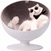Лежанка-кресло для животных Furrytail Boss Cat Bed (Белый) - фото