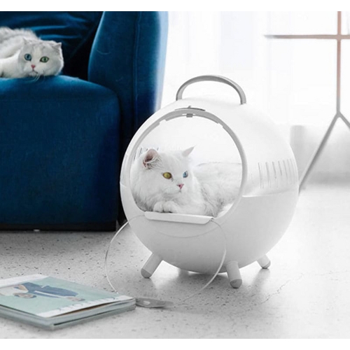 Переноска-домик для кошек Furrytail Cats Moving Castle (Белый) 