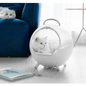 Переноска-домик для кошек Furrytail Cats Moving Castle (Белый)  - фото
