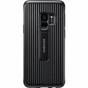 Чехол для Galaxy S9 накладка (бампер) Samsung Protective Standing Cover черный - фото