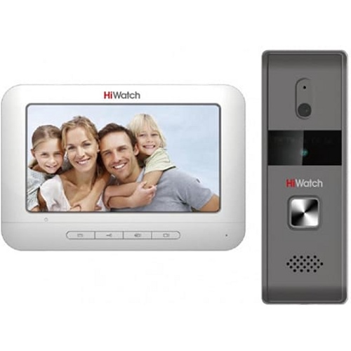 Комплект видеодомофона HiWatch DS-D100K (вызывная панель + монитор)