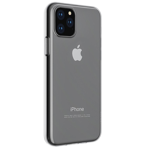 Чехол для iPhone 11 Pro накладка (бампер) силиконовый Hoco Light прозрачный серый  