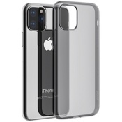 Чехол для iPhone 11 Pro накладка (бампер) силиконовый Hoco Light прозрачный серый - фото