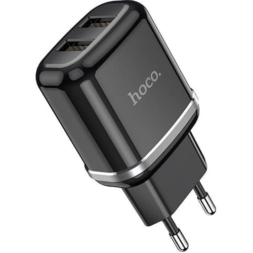 Зарядное устройство Hoco N4 2 USB 2.4A (Черный)