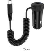 Автомобильное зарядное устройство Hoco Z21A Type-C+ USB (Чёрный) - фото