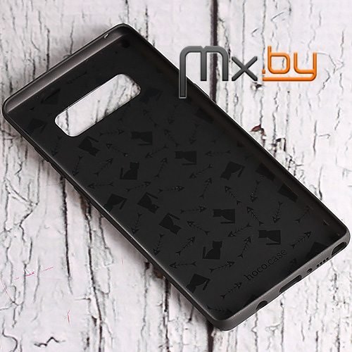 Чехол для Samsung Galaxy Note 8 накладка (бампер) силиконовый Hoco Fascination черный матовый