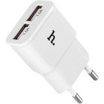 Зарядное устройство Hoco UH202 2 USB порта белое - фото