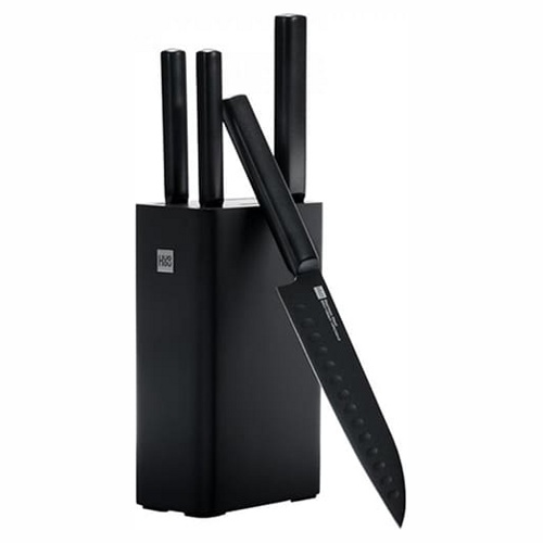 Набор ножей Huo Hou Heat Cool Black Non-stick Knife Set (HU0076) - фото