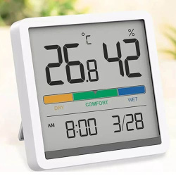 Термометр-гигрометр Xiaomi Miiiw Mute Thermometer And Hygrometer Clock NK5253 - фото