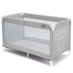 Манеж-кровать CAM Sonno L117-T247 (Дизайн Тедди серый) - фото