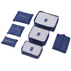Набор упаковочных сумок для чемодана NINETYGO 7 Set Packing Cubes 7 шт. (Темно-синий) - фото