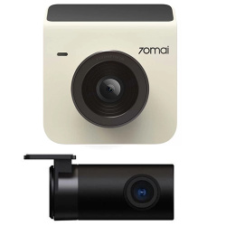 Видеорегистратор 70mai Dash Cam A400-1 + Камера заднего вида RC09 (Глобальная версия) Бежевый - фото