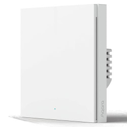 Умный выключатель Aqara Smart Wall Switch H1 одинарный с нулевой линией WS-EUK03 (Белый) - фото