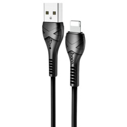 USB кабель Hoco X37 Lightning, длина 1 метр (Черный) - фото