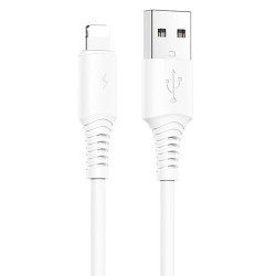 USB кабель Borofone BX47 Coolway Lightning, длина 1 метр (Белый) - фото