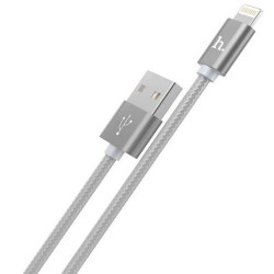 USB кабель Hoco X2 Lightning, длина 1 метр (Серый) - фото