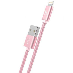 USB кабель Hoco X2 Lightning, длина 1 метр (Розовый) - фото