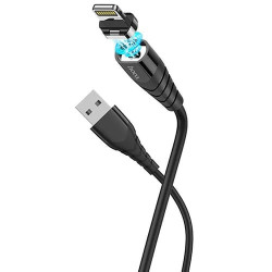 USB кабель Hoco X63 Racer Lightning, длина 1 метр (Черный) - фото