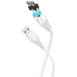 USB кабель Hoco X63 Racer Lightning, длина 1 метр (Белый) - фото