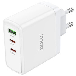 Зарядное устройство Hoco N30 2 USB Type-C PD65W +USB QC3.0 (Белый) - фото