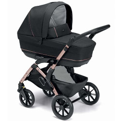 Детская коляска CAM Tris Smart (3 в 1) ART897025-T980 (Черный-розовый) - фото
