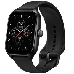 Умные часы Amazfit GTS 4 (Черный, с черным ремешком из фторэластомера) - фото