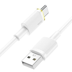 USB кабель Hoco U109 Type-C, длина 1,2 метра Белый - фото